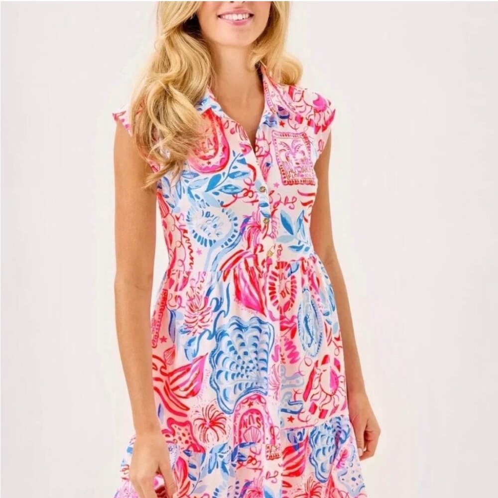 Lilly Pulitzer Arley Dress Resort White Sun Sea Sand